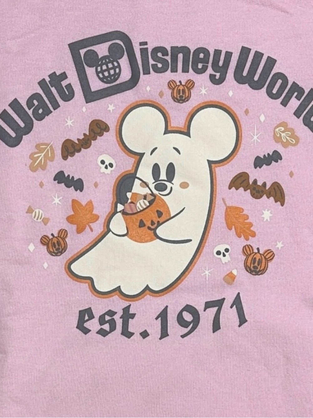 Disney Parks Pink Cutie Ghost Halloween Ghost Mickey 2025 Crewneck NWT MEDIUM